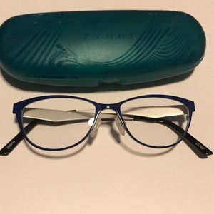 Zenni Blue Metal Eyeglass Frames